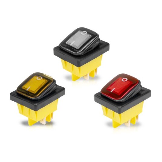 Bryter PURELUX On/Off HD Rocker Switch Oransje