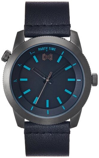 Mark Maddox Herreklokke HC0102 57 Classic Sort/Lær Ø43 mm