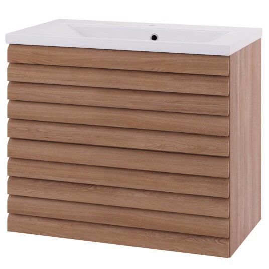 Linn Bad Selma Eikestav 2 Skuffer Heltre D45cm Servantskap Eik / 120cm Venstre