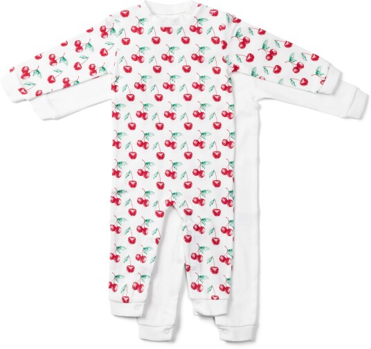 Tiny Treasure Maxime Jumpsuit 2-pack White 56 Tiny Treasure Maxime Jumpsuit 2-pack White 56
