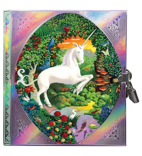 Eeboo Unicorn Diary - Multi/patterned - ONE SIZE