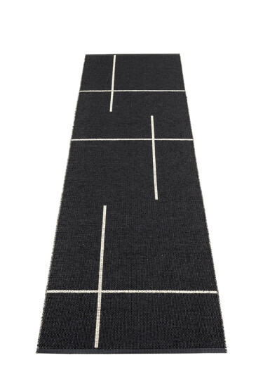 Pappelina Plastteppe Fred Sort 70x270cm Pappelina Plastteppe Fred Sort 70x270cm