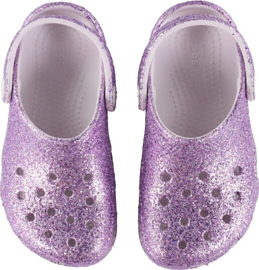 Crocs Classic Chunky Glitter Clog K   Purple   32/33