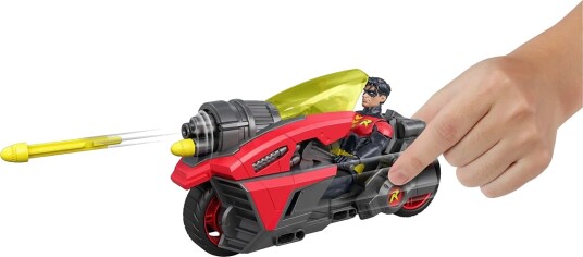 DC Comics Dc Comics Dc Premier 6.5 Inch Batlink Robin Figure & Motorcycle Vehicle With Projectile Launch Multi/patterned ONE SIZE