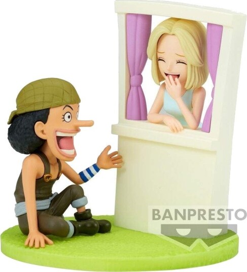 Banpresto One Piece Log Stories Usopp og Kaya Figur 7 cm