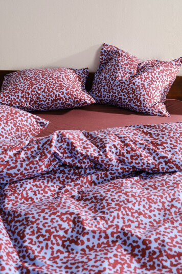 Jotex Putetrekk 2pk 50x60 Cm Økologisk Blå/vinrød MALIA 21676350305