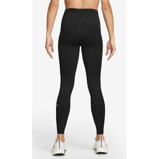 Nike Dri-FIT Swift 7/8 Tights Dame Black/Reflective Silver M Nike Dri-FIT Swift 7/8 Tights Dame Black/Reflective Silver M