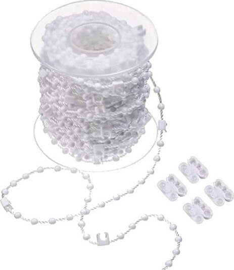 Persienner 10 meter 100 klips Vertikal blindbottenkedja for 3,5 tum/89 mm lamell