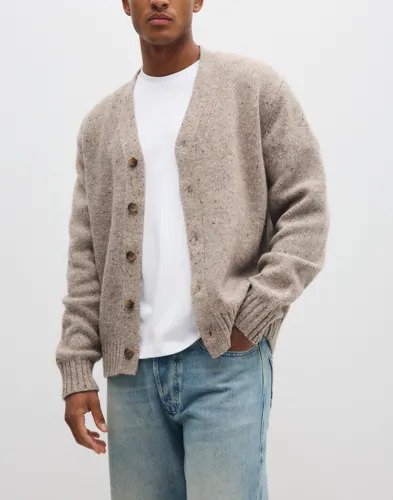 Selected Men Slhcody Ls Knit Relaxed Cardigan Cardigans Beige