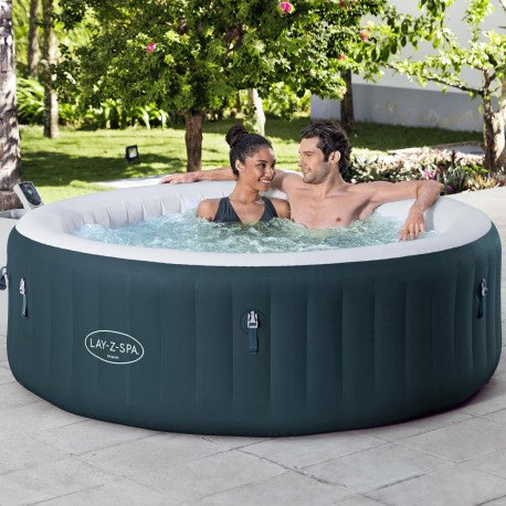 Lay-Z-Spa Miami 6 Dark Green 196x66cm Oppblåsbart Bestway Lay Z Spa Boblebad