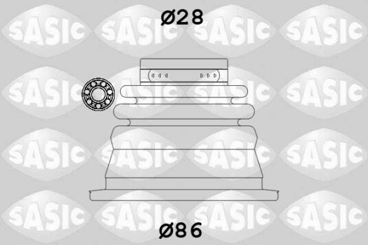 Sasic Mansjett drivaksel SASIC 4003464 Sasic Mansjett drivaksel SASIC 4003464