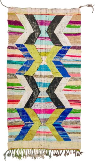 Marokkansk Boucherouite teppe 135 x 250 cm Størrelse: 135 x 250 cm