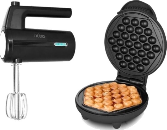 Haws Amager Bubble Waffle Maker 1000W + Alrø Cordless Hand Mixer Bundle Haws Amager Bubble Waffle Maker 1000W + Alrø Cordless Hand Mixer Bundle