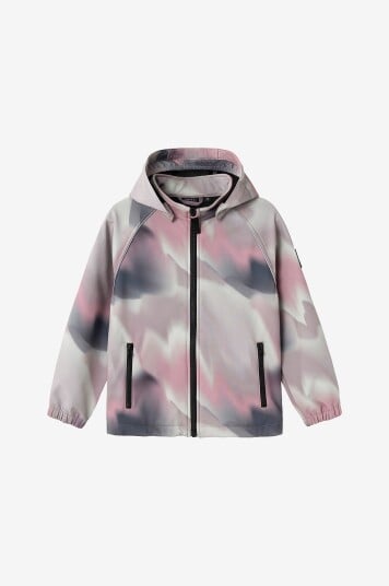 Name It Jakke nkfAlfa08 Softshell Jacket Watercolor Lilla