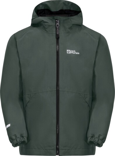 Jack Wolfskin Kids' Iceland 3-in-1 Jacket Slate Green/Black 104