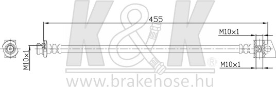 K&K FT4752 Bremseslange