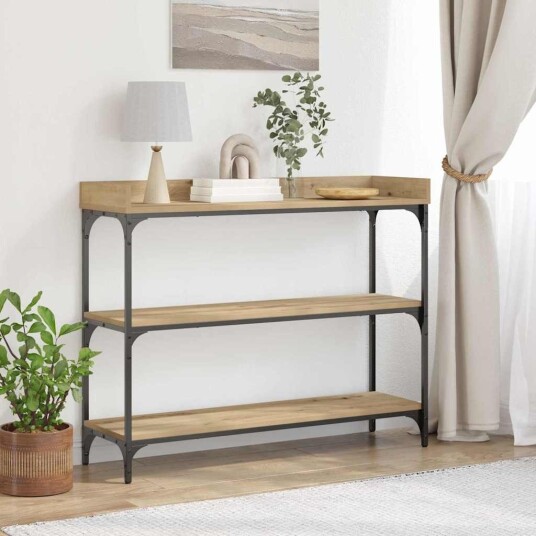 Konsollbord Artisan Eik 100x30x80 cm Ingeniørtre & Stål