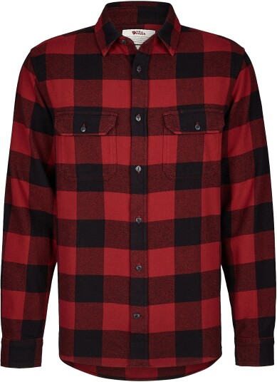 Fjellreven Övik Heavy Flannel Shirt M Red-Black Male