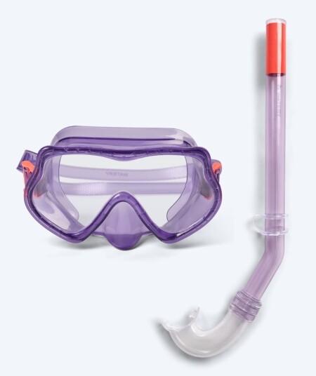 Watery Combo snorkelsett til barn (4-10) - Winslet - Lilla - Snorkelsett barn