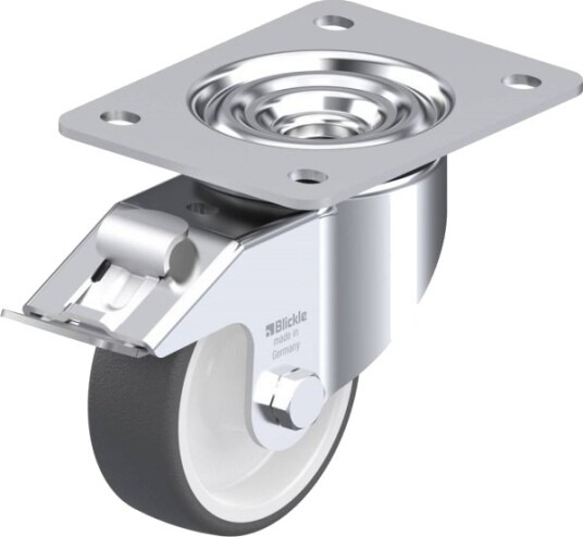 Blickle 633263 Lk-Poth 100G-3-Fi Styrehjul Med Bremse Hjuldiameter: 100 Mm Bæreevne (Maks.): 300 Kg 1 Stk