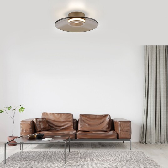 Taklampe PURE PURE Moon dimmbar Bronse / messing Stue Glass Moderne 8 Bronse / messing