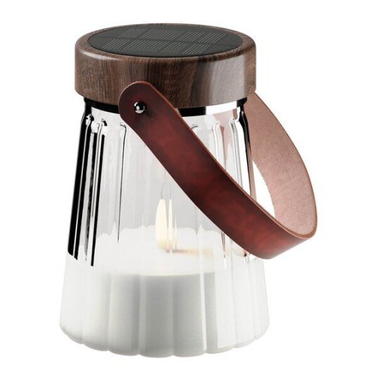DeluxeHomeart LED glass lanterne 12 x 13 cm solcelledrevet DeluxeHomeart LED glass lanterne 12 x 13 cm solcelledrevet