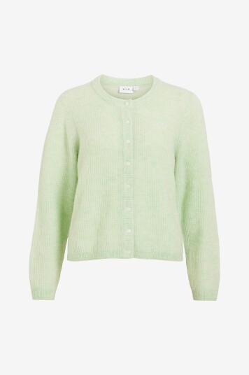 Vila Kardigan viLory O neck L/S Knit Cardigan Grønn