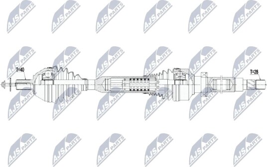 Nty Drivaksel NTY NPW VV 136
