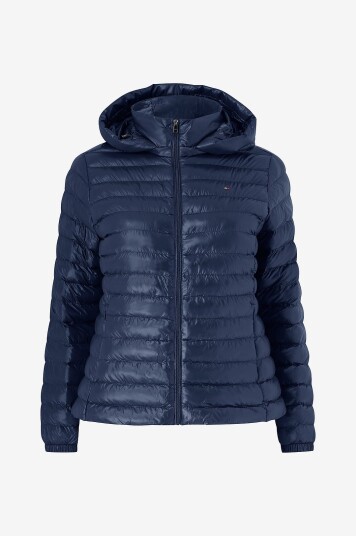 Tommy Hilfiger Curve Jakke Crv LW Padded Slim Blå Tommy Hilfiger Curve Jakke Crv LW Padded Slim Blå