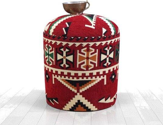 Amsterdam Sittepuff 40 cm Rød/Svart