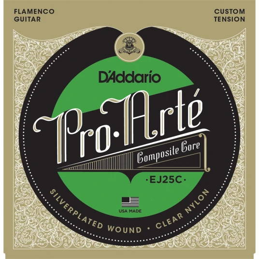 D'Addario Ej25c Pro-Arte Flamenco 0285-044 Clear Nylon Composite
