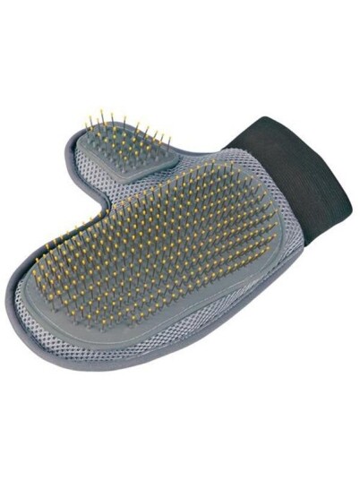 Trixie Fur Care Glove Mesh Material/Tpr/Metal Bristles 18 24 cm Trixie Fur Care Glove Mesh Material/Tpr/Metal Bristles 18 24 cm