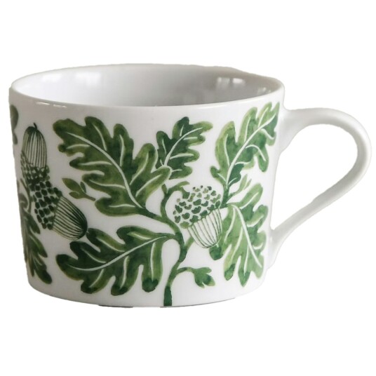 Götefors Porslin Botanica Acorn Krus 24 cl Grønn