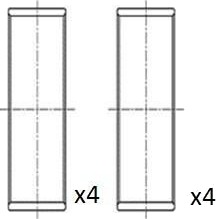 Stempelstanglager FAI AutoParts BB2040-STD