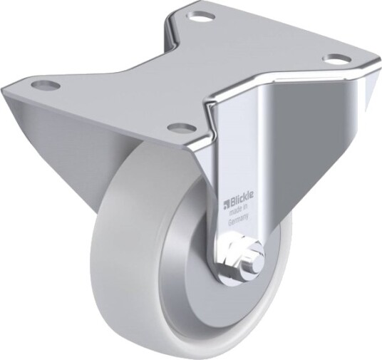 Blickle 324558 Bk-Po 100G-3-Fa Faste Hjul, Hjuldiameter 100 Mm, Bæreevne (Maks.) 280 Kg 1 Stk