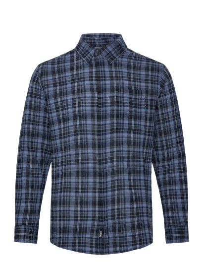 Scotch & Soda Lightweight Flannel Check Relaxedfit Shirt Blue M Scotch & Soda Lightweight Flannel Check Relaxedfit Shirt Blue M