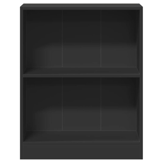 vidaXL Bokhylle svart 60x24x74,5 cm konstruert tre