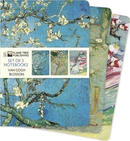 Sett Med 3 Notatbøker A5 Vincent Van Gogh Blomster Sett Med 3 Notatbøker A5 Vincent Van Gogh Blomster