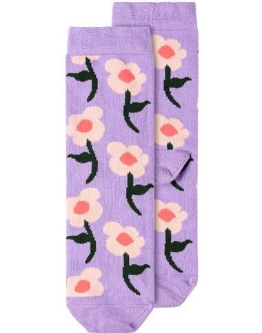 Lilla Sokker med Blomster til Barn Strl 31 34