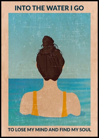 Into the Water brunette Plakat / 50x70cm