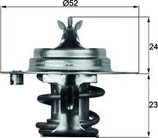 Termostat MAHLE ORIGINAL TX 7 88D S Termostat MAHLE ORIGINAL TX 7 88D S