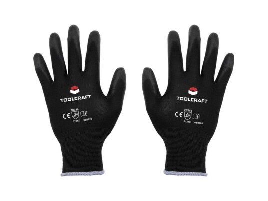 Toolcraft To-5621541 Polyester Polyuretan Arbejdshandske Handsker 7 En 388 Cat Ii 1 Paar