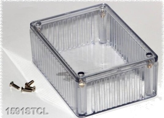 Hammond Electronics 1591STRD 110 × 82 × 44 mm Polykarbonat Rød Kabinett