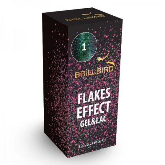 Brillbird Norge Flake effect gel&lac   1