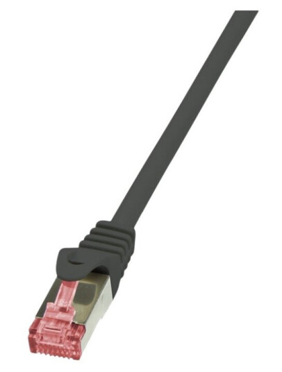 Logilink Primeline Koblingskabel Rj-45 Hann Til Rj-45 Hann 7.5 M Sftp Pimf Cat 6 Halogenfri Formstøpt Uten Hindringer Svart