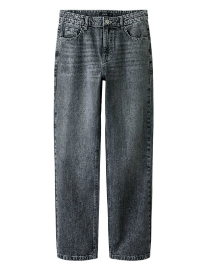 LMTD Nlmbex Dnm R Straight Pant Noos Grey 134