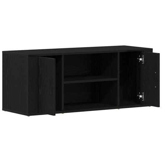 TV Skap Svart eik 100 x 35 x 40 cm Konstruert tre TV Skap Svart eik 100 x 35 x 40 cm Konstruert tre