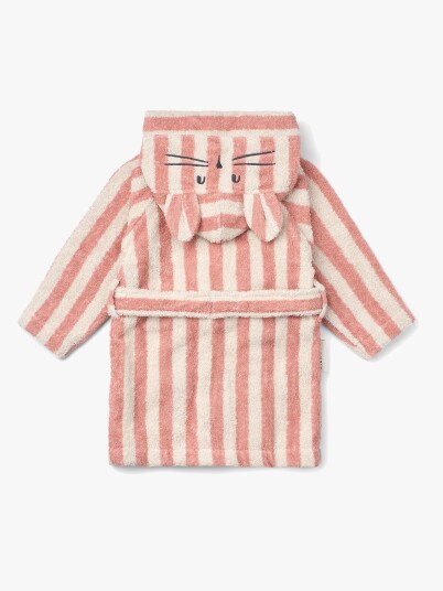 LIEWOOD Lily Badekåpe Coral blush/Creme de la creme stripe 3 4 år
