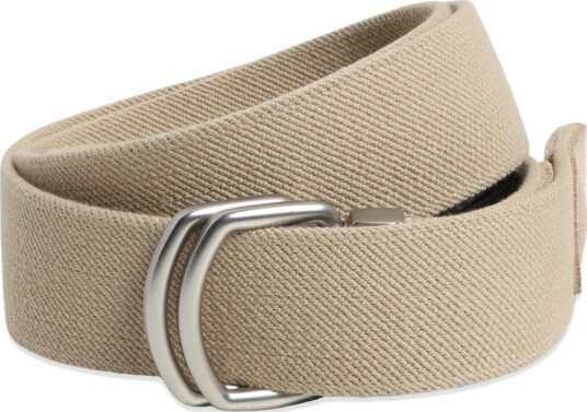Mango Leather Mixed Belt Beige 80