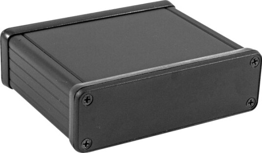 Hammond Electronics 1455L802BK 80 × 103 × 31 mm Aluminium Sort Eloksert Kabinett